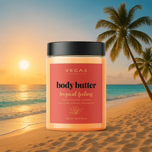 Body Butter Tropical Touch 250 ml – met sheaboter, aloë vera & grapefruit